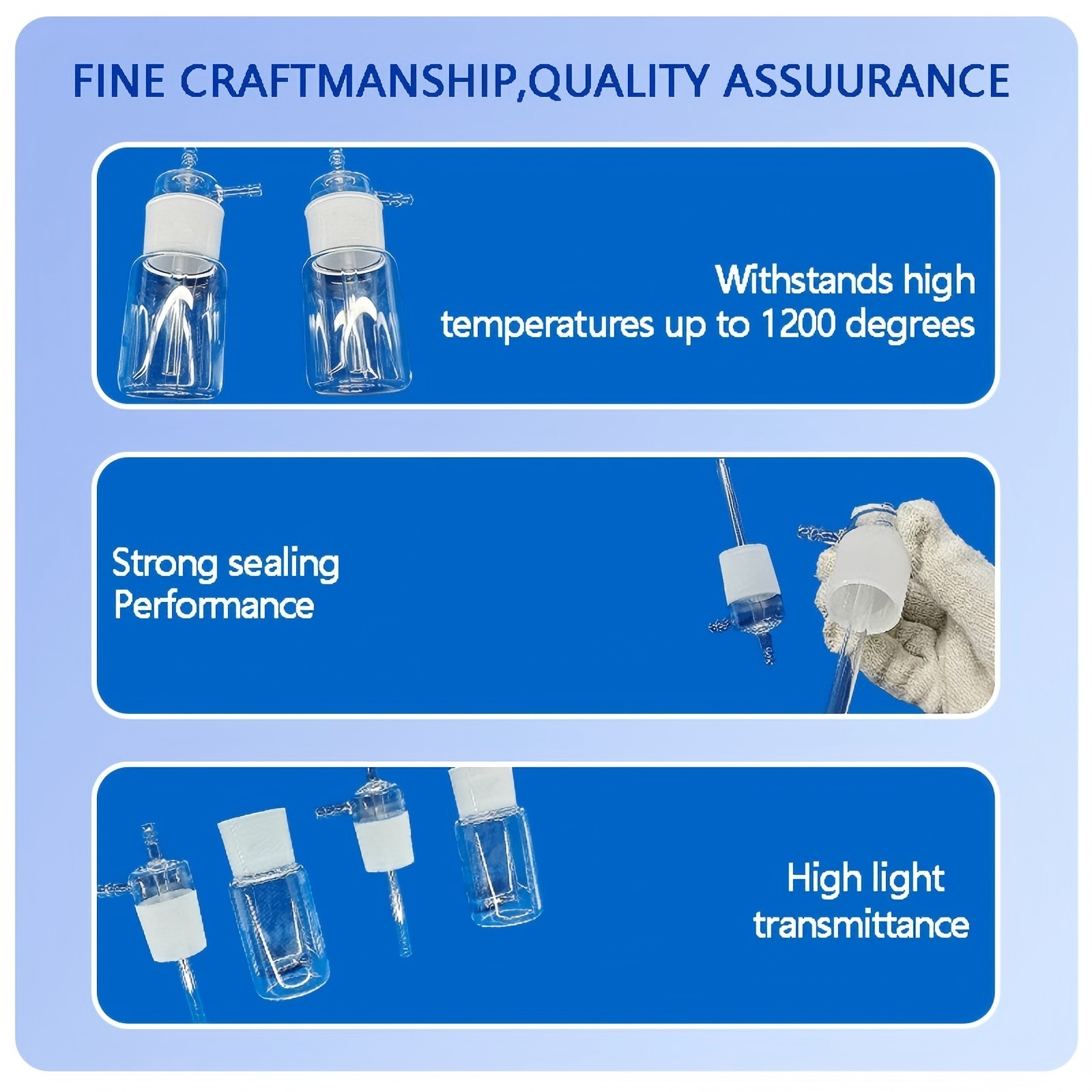 последний случай компании о Quartz Three‑Neck Round‑Bottom Flask | High Temp & UV Transmittance Lab Glassware-sara