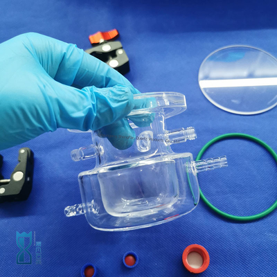 качество  Custom Manufacturing Clear Quartz Glass Reactor For Lab Фабрика