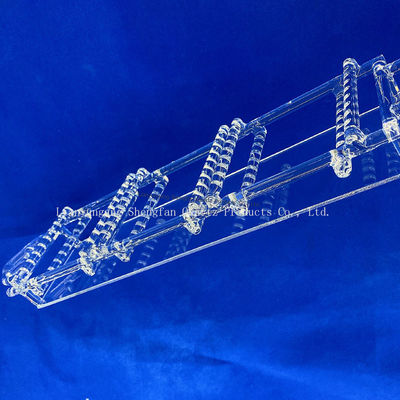 качество  High Purity Fused Silica Quartz Boat High Temperature Resistant Quartz Boat for Tube Furnace Laboratory Sintering Фабрика