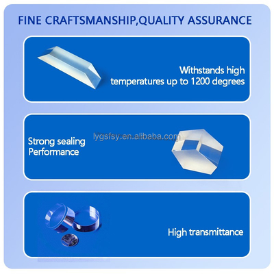качество  Optical Quartz Prism Custom Cutting Welding Processing Service For Square Clear Quartz Plate Фабрика