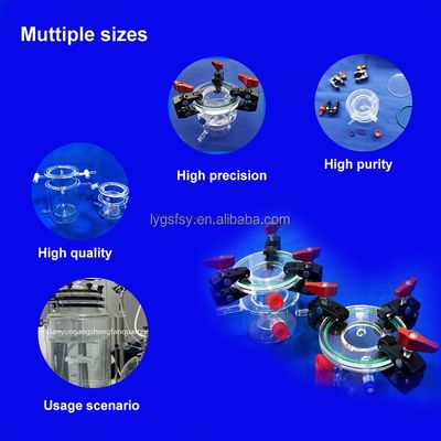 качество  Customized Corrosion Resistant Highly Transparent Double Layer Quartz Reactor for Science Lab Glassware Фабрика