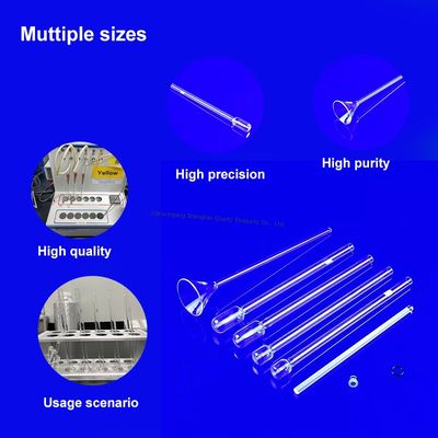 качество  High Temperature Resistant Quartz Glass BET Adsorption Tubes Corrosion Resistant Highly Transparent Фабрика