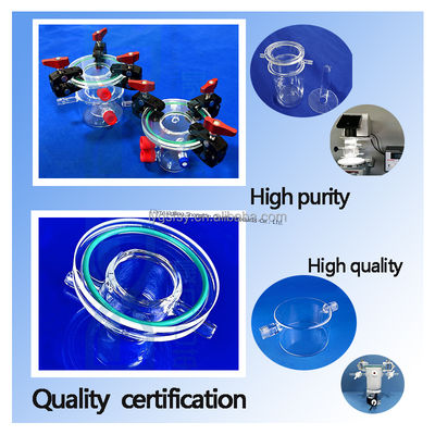 качество  High Precision Flanged Quartz Glass Reactor with Ozone Free Welding for 1100℃ Hydrogen Production Фабрика