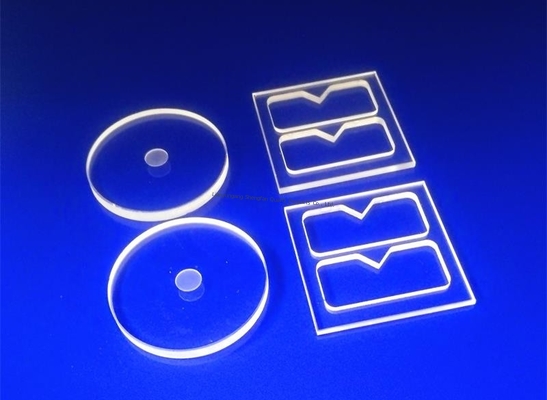 качество  Polished Surface Fused Silica Glass , Silica Glass Plate Transparant glass milling visible light transmittance Фабрика