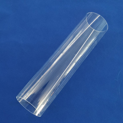 Polished Quartz Glass Fire Pipe Semiconductor Protect Heat Resistant Vacuum Tube Transparent