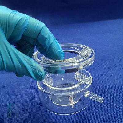 Изготовление на заказ реактора из прозрачного кварцевого стекла для лаборатории