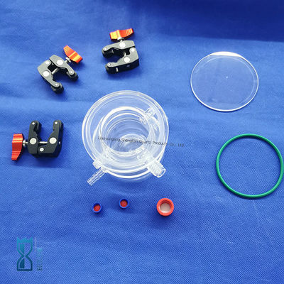 Изготовление на заказ реактора из прозрачного кварцевого стекла для лаборатории