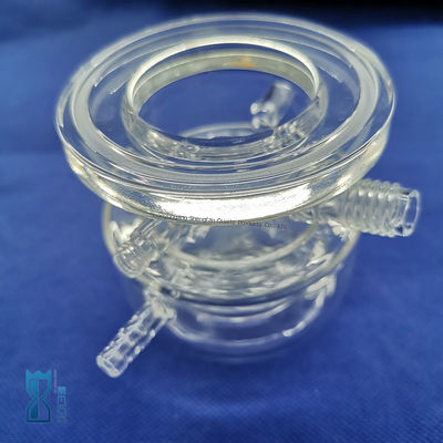 Изготовление на заказ реактора из прозрачного кварцевого стекла для лаборатории