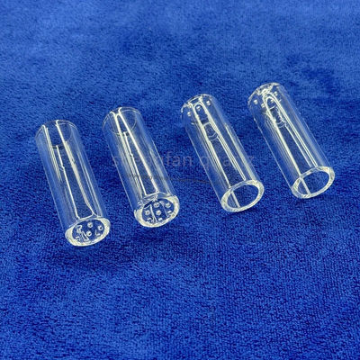 Высокая чистота SiO2 99,99% Кварцевая стеклянная трубка с точкой отжига 1180°C и точкой натяжения 1100°C для промышленного использования