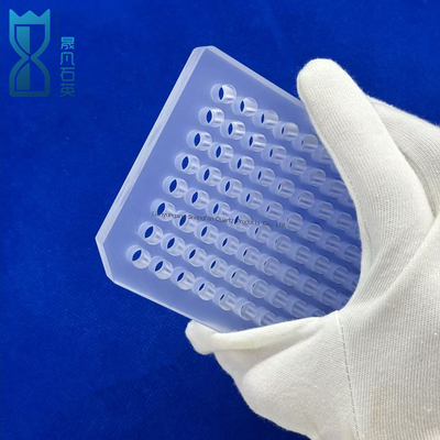 Прозрачный оптический кварц 96 Well Plate высокотемпературный коррозионный