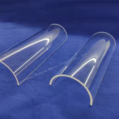 Заказная высокотемпературная прозрачная полукруглая кварцевая стеклянная плитка