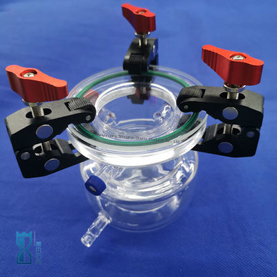 Индивидуальный высокопрозрачный двухслойный кварцевый реактор с высокой коррозионной стойкостью для лабораторной стеклянной посуды