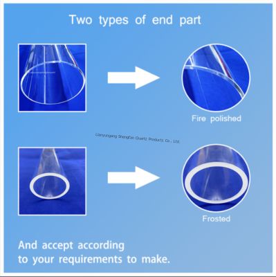 Высокая твердость Мозе 6,5 расплавленная квацтовая трубка для применения при высоких температурах
