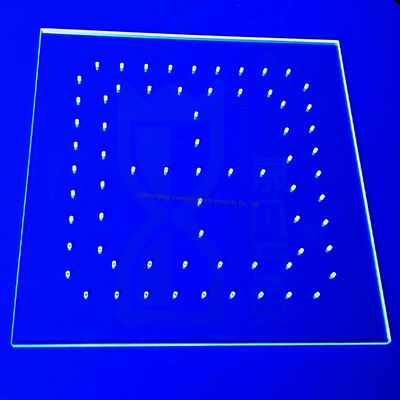 Лазерная резьба специальных высокопрозрачных кварцевых листов JGS1 JGS2 JGS3 для ультрафиолетовых светодиодных очистителей