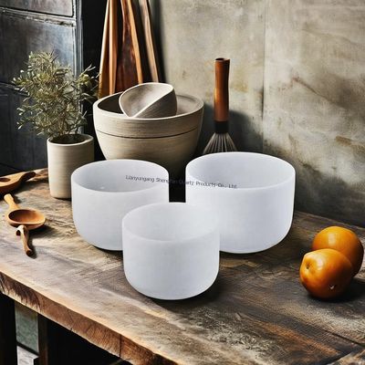 7 Chakra Balance Quartz Singing Bowl с 12 музыкальными нотами и высокой температурой для медитации