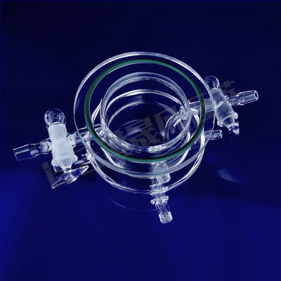 Специализированный фотоиндуцированный кварцевый стеклянный реактор высокой прозрачности 50-1000 мл с рабочей температурой 1100 ° C