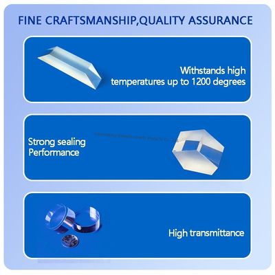 Настраивайте расплавленный силиконовый оптический прозрачный расплавленный кварцевый стеклянный пластинка