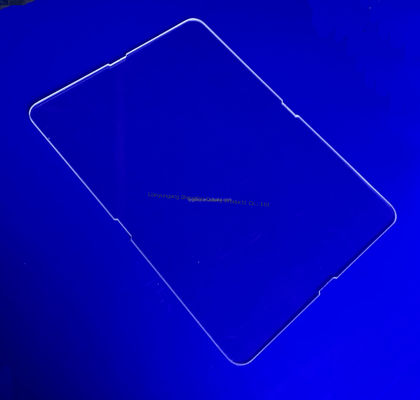 Высокопрозрачная кварцевая стеклянная пластина с коэффициентом пропускания света 92%, рабочей температурой 1100°C и чистотой SiO2 99,99%