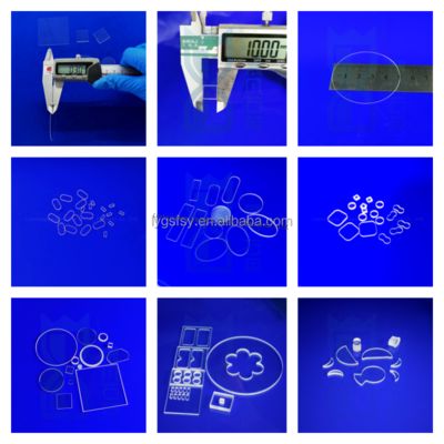 Высокотемпературный высокопрозрачный 92% кварцевая стеклянная плита для применения в УФ-лампах