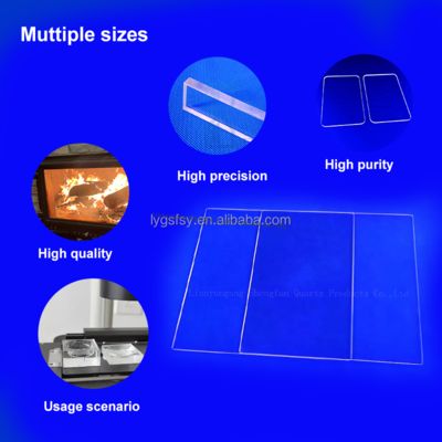 High-transparency ultraviolet UV quartz glass sheet is used for optical lenses
