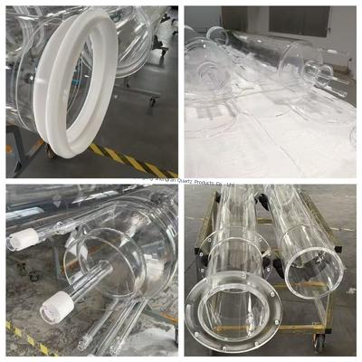 Customized Corrosion Boro3.3 Transparent Resistance Oil burner Glass Pipe Fused Silica Quartz Glass Tubes