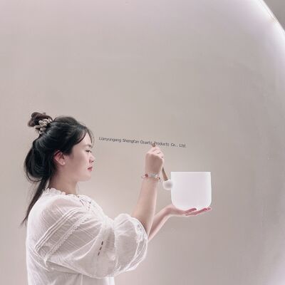 6-12 дюймовая настраиваемая кристаллическая певческая чаша с бесплатными молотами и O-кольцами для исцеления чакры