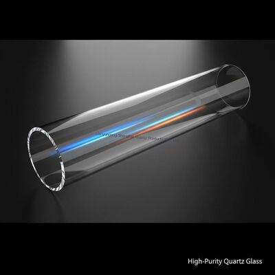 На заказ Большой диаметр высокотемпературный устойчивый к коррозии устойчивый к кварцу стеклянный печь трубы