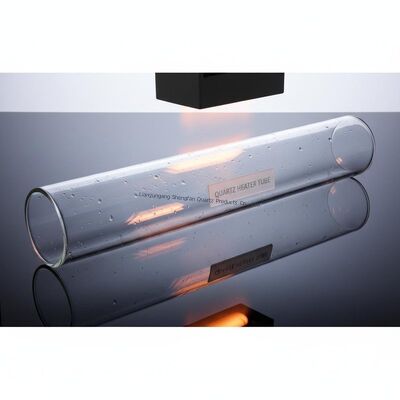 Кварцевая стеклянная трубка большого диаметра, устойчивая к жары, высокой чистоты SiO2> 99,99%