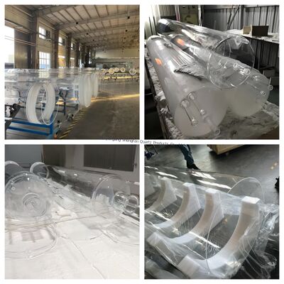 УФ-защитная прозрачная кварцевая стеклянная трубка высокой чистоты SiO2>99,99% со светопропусканием >92%