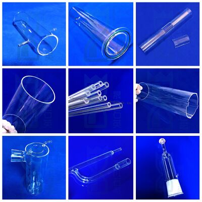 Сплавленная капиллярная стеклянная трубка из кварца из кремния с рабочей температурой 1100 °C 99,99% чистоты SiO2 и высокой светопроницаемостью