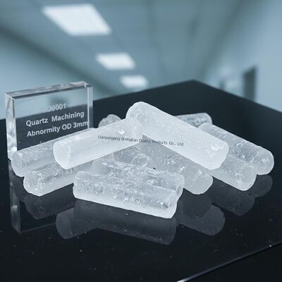 ISO9001 сертифицированная высокотемпературная кварцевая стеклянная трубка 3 мм OD с высокой светопроницаемостью