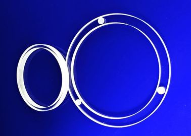 Подвергая механической обработке профессионал круглой формы стекел видимости фланца трубки кварца филируя