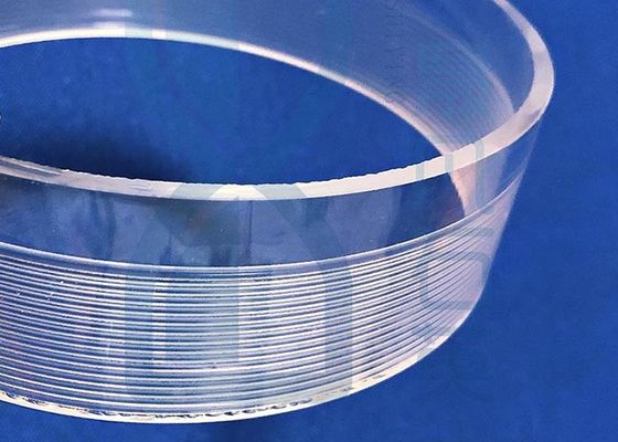 Screw Thread Winding Fused Silica Quartz Glass Tube Ring