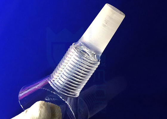 Screw Thread End Quartz Glass Reagent Bottle Narrow Mouth ISO9001