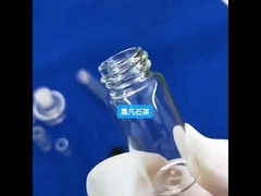 Коррозионностойкая кварцевая стеклянная бутылка с винтовой крышкой, прозрачная