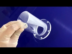 Фланец для химической трубы из прозрачной кварцевой трубки большого диаметра