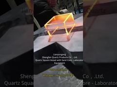 Контейнеры из кварца высокотемпературных и коррозионностойких и квадратные цили кварца, изготовленные на фабрике