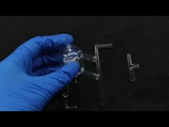 Кварцевый конденсатор Грэма из лабораторного стекла из плавленого кремния, содержание SiO2 99,9%, антикоррозийный