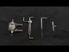 Кварцевый конденсатор Грэма из лабораторного стекла из плавленого кремния, содержание SiO2 99,9%, антикоррозийный