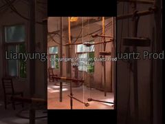 Прозрачный диск из горного хрусталя для смотрового стекла, устойчивый к высоким температурам, демонстрация